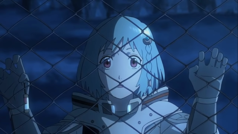 Our heroine clings on